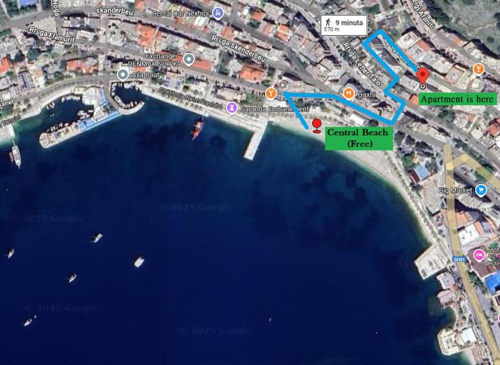 Bay View Apartment Sarandë Eksteriør billede